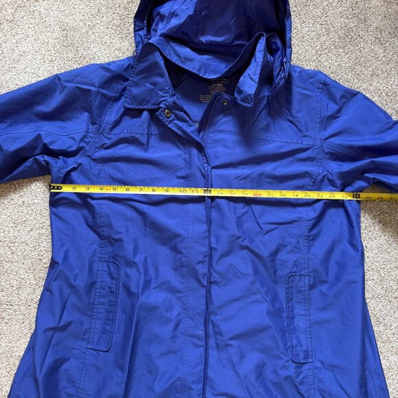Women's L.L. Bean Rain Windbreaker Jacket Plus Size 1X Royal Blue LL Bean - Picture 14 of 15